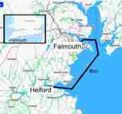Map FAlmouth and Helford